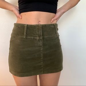 y2k corduroy skirt